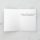 A Poodle Christmas Holiday Card カード (内部)