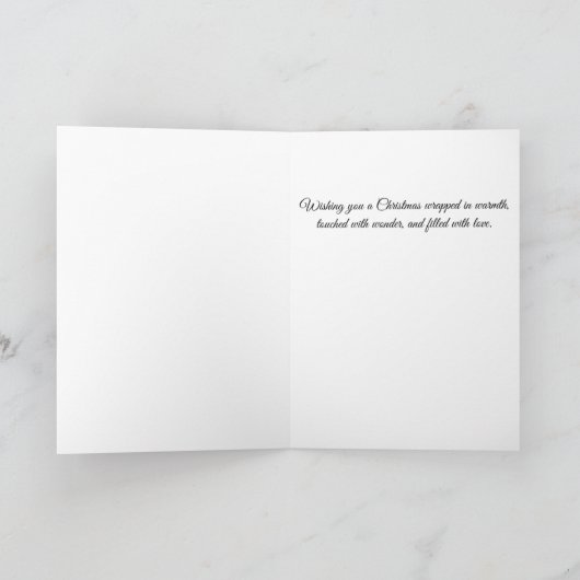 A Poodle Christmas Holiday Card カード (内部)