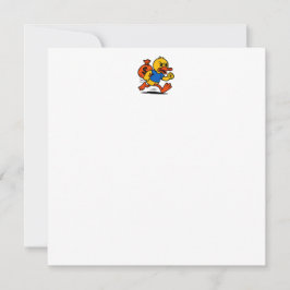 A POP ART STYLE THIEF DUCK Thank You Card サンキューカード