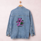 A POP CAT THIEF Hoodie Denim Jacket  デニムジャケット (ハンガー)