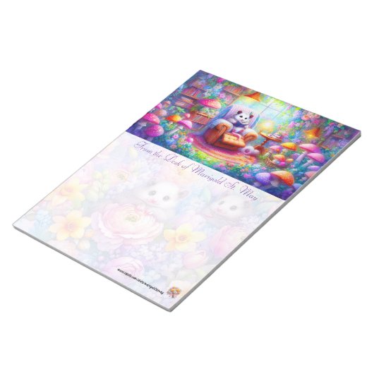 A Possum And His Book ノートパッド (アングル)