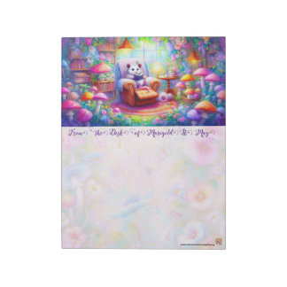 A Possum in His Reading Nook Notepad ノートパッド