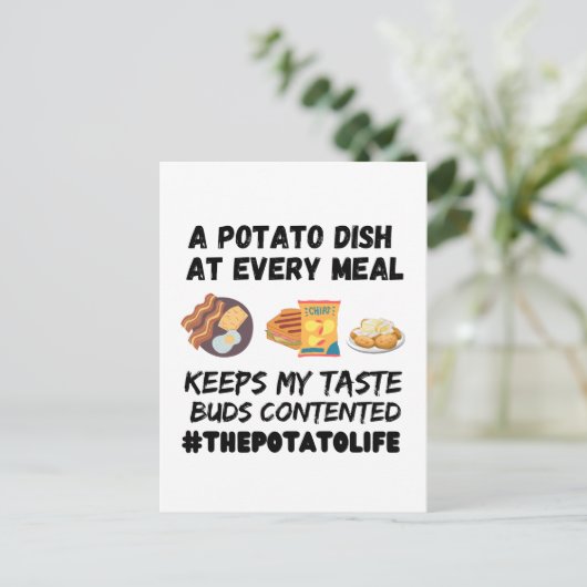 A potato dish at every meal   ポストカード (スタンド正面)