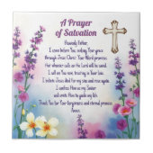 "A Prayer of Salvation" Faith and Grace タイル (正面)