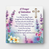 "A Prayer of Salvation" Faith and Grace フォトプラーク (正面)