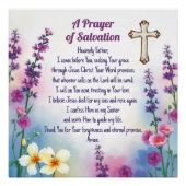 "A Prayer of Salvation" Faith and Grace ポスター (正面)