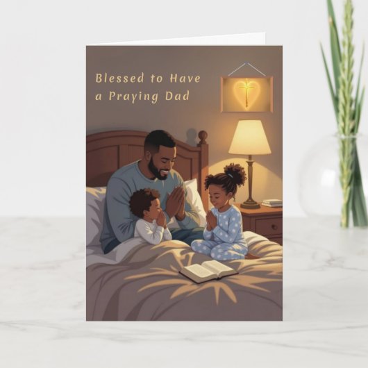 A Praying Dad Father's Day Card シーズンカード (正面)