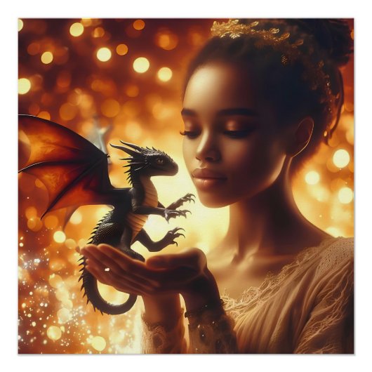 a princess and her baby dragon ポスター (正面)