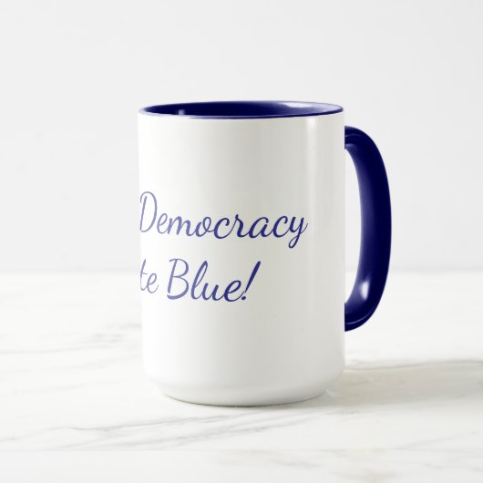 a pro democracy coffee mug マグカップ (正面右)