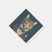 A Professional Business Cat in a Suit Cute スタンダードカクテルナプキン (角)