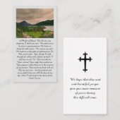 A Psalm of David Celebration of Life Prayer Card 名刺 (正面/裏面)