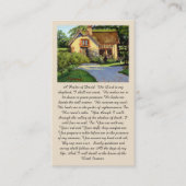 A Psalm of David” Comfort & Blessing Prayer Card 名刺 (正面)