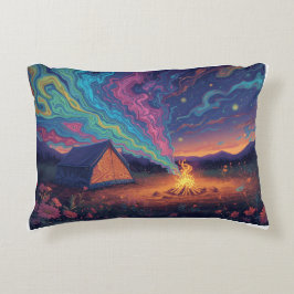 A psychedelic camping cushion アクセントクッション