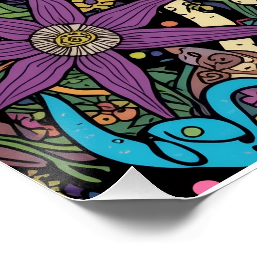 A psychedelic poster design ポスター (コーナー)