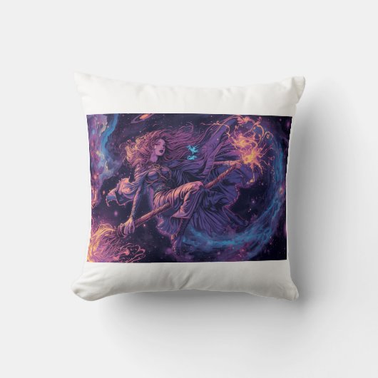 A psychedelic witch cushion クッション (正面)