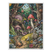 A psychedelic woodland poster ポスター (正面)