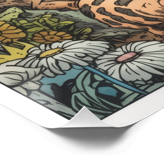 A psychedelic woodland poster ポスター (コーナー)