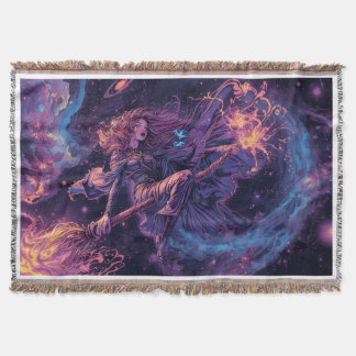 A psycheldelic witch throw blanket スローブランケット