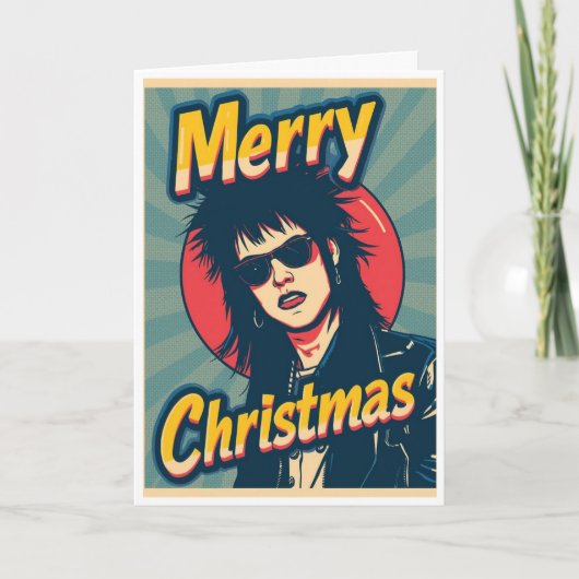 A punk christmas card カード (正面)