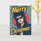 A punk christmas card カード (黄色い花)