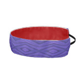 A purple and red patterned visor with diamond shap アスレチックヘッドバンド (右)