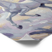 A purple horse in a violet desert. ポスター (角)