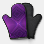 A purple oven mitt with a quilted diamond pattern  鍋つかみ (正面/裏面)