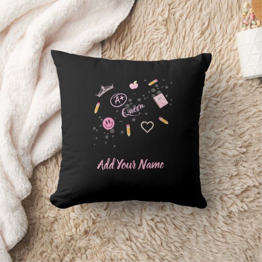 A+ Queen Throw Pillow クッション (ブランケット)