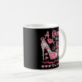 A Queen Was Born In May Queen Birthday Girl High コーヒーマグカップ (正面右)