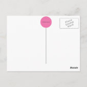 A Quick Little Hello - Purple ポストカード (裏面)