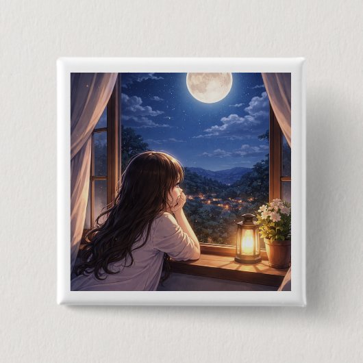 A Quiet Conversation with the Sky 缶バッジ (正面)