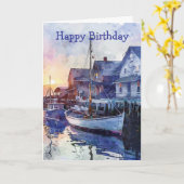 A Quiet Harbour カード (黄色い花)