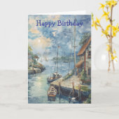 A Quiet Harbour カード (黄色い花)