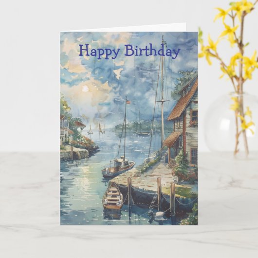 A Quiet Harbour カード (黄色い花)