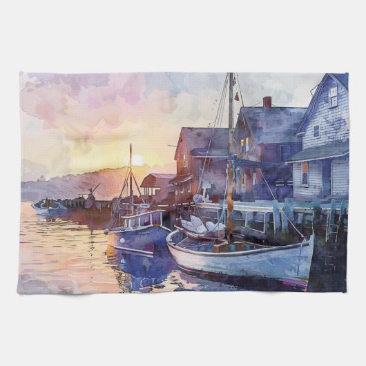 A Quiet Harbour キッチンタオル (横)