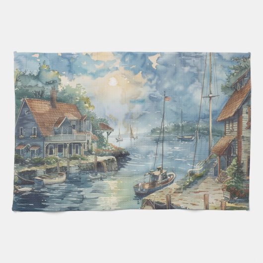 A Quiet Harbour キッチンタオル (横)