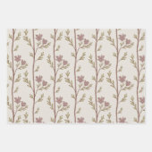 A Quiet Journey Botanical Silhouettes light beige ラッピングペーパーシート (正面2)