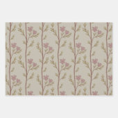 A Quiet Journey Botanical Silhouettes - warm beige ラッピングペーパーシート (正面2)