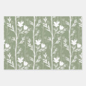 A Quiet Journey Minimal Botanical Silhouettes ラッピングペーパーシート (正面3)