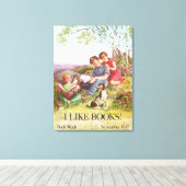 A Quiet Moment of Reading,Kate Seredy I Like Books キャンバスプリント (インサイチュ (ウッドフロア))