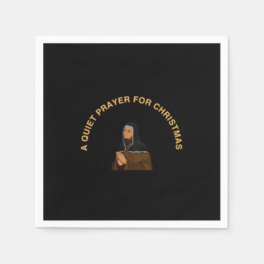 A QUIET PRAYER FOR CHRISTMAS スタンダードカクテルナプキン (正面)