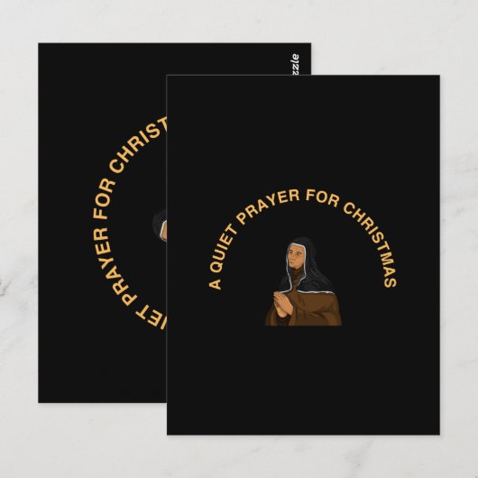 A QUIET PRAYER FOR CHRISTMAS ポストカード (正面/裏面)