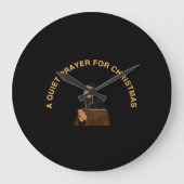 A QUIET PRAYER FOR CHRISTMAS ラージ壁時計 (正面)