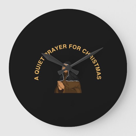 A QUIET PRAYER FOR CHRISTMAS ラージ壁時計 (正面)