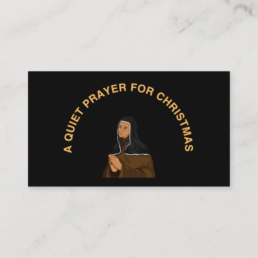 A QUIET PRAYER FOR CHRISTMAS 名刺 (裏面)