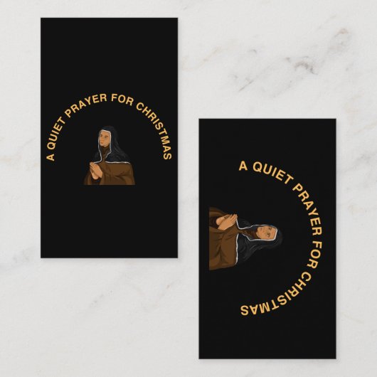 A QUIET PRAYER FOR CHRISTMAS 名刺 (正面/裏面)