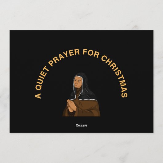 A QUIET PRAYER FOR CHRISTMAS 招待状 (裏面)