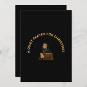 A QUIET PRAYER FOR CHRISTMAS 招待状 (正面/裏面)