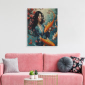 A Quiet Riot of Yellow キャンバスプリント (インサイチュ (リビング))