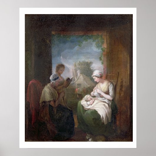 A Quiet Time, c.1810 (キャンバス上の油) ポスター (正面)